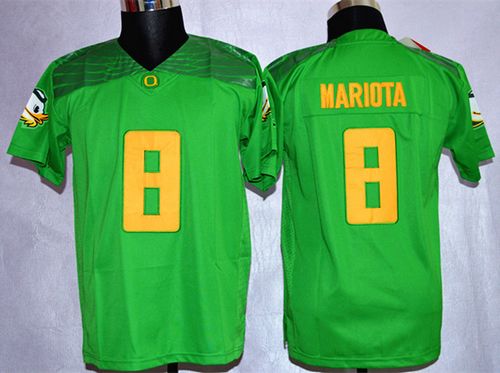 Ducks #8 Marcus Mariota Green Rose Bowl Special Event Stitched Youth NCAA Jersey - Click Image to Close